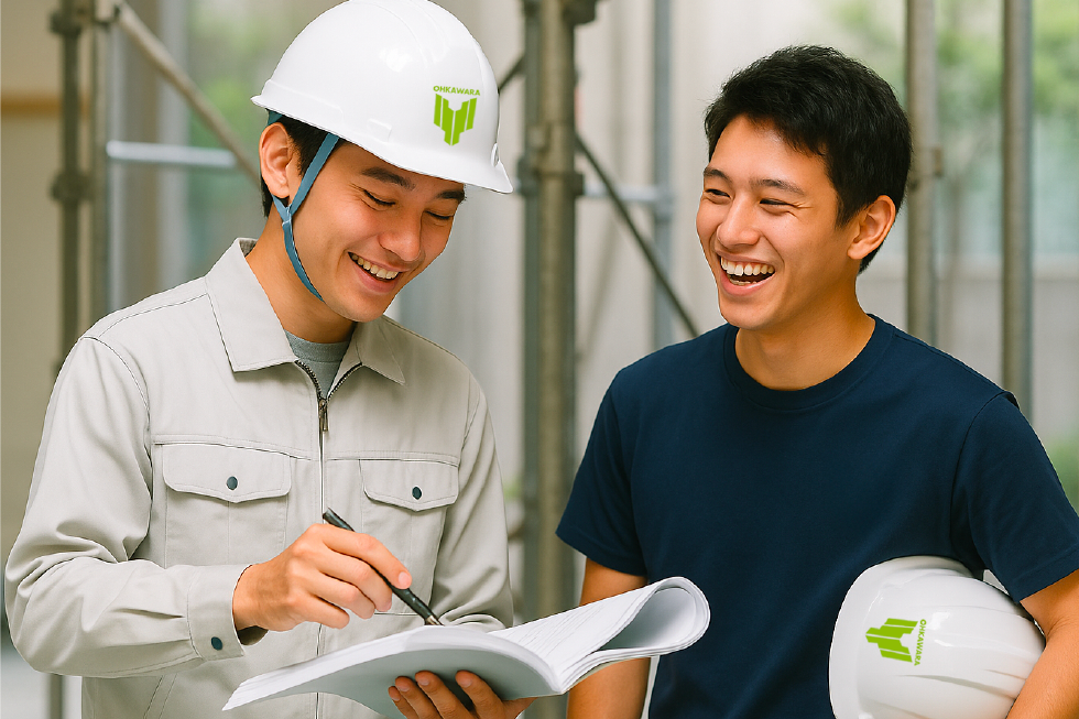 塗装工事の様子